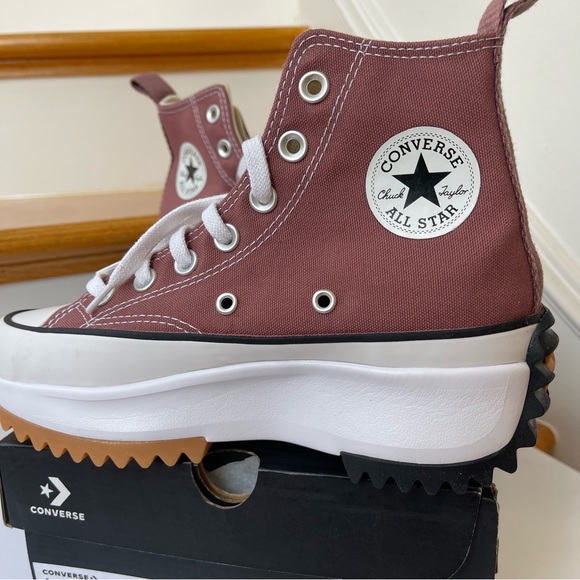 NWT Converse Run Star Hike Platform saddle high top Chuck Taylor sneaker - Picture 11 of 11